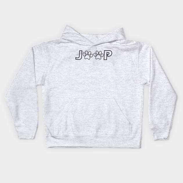 Jeep Paw Kids Hoodie by KC Happy Shop